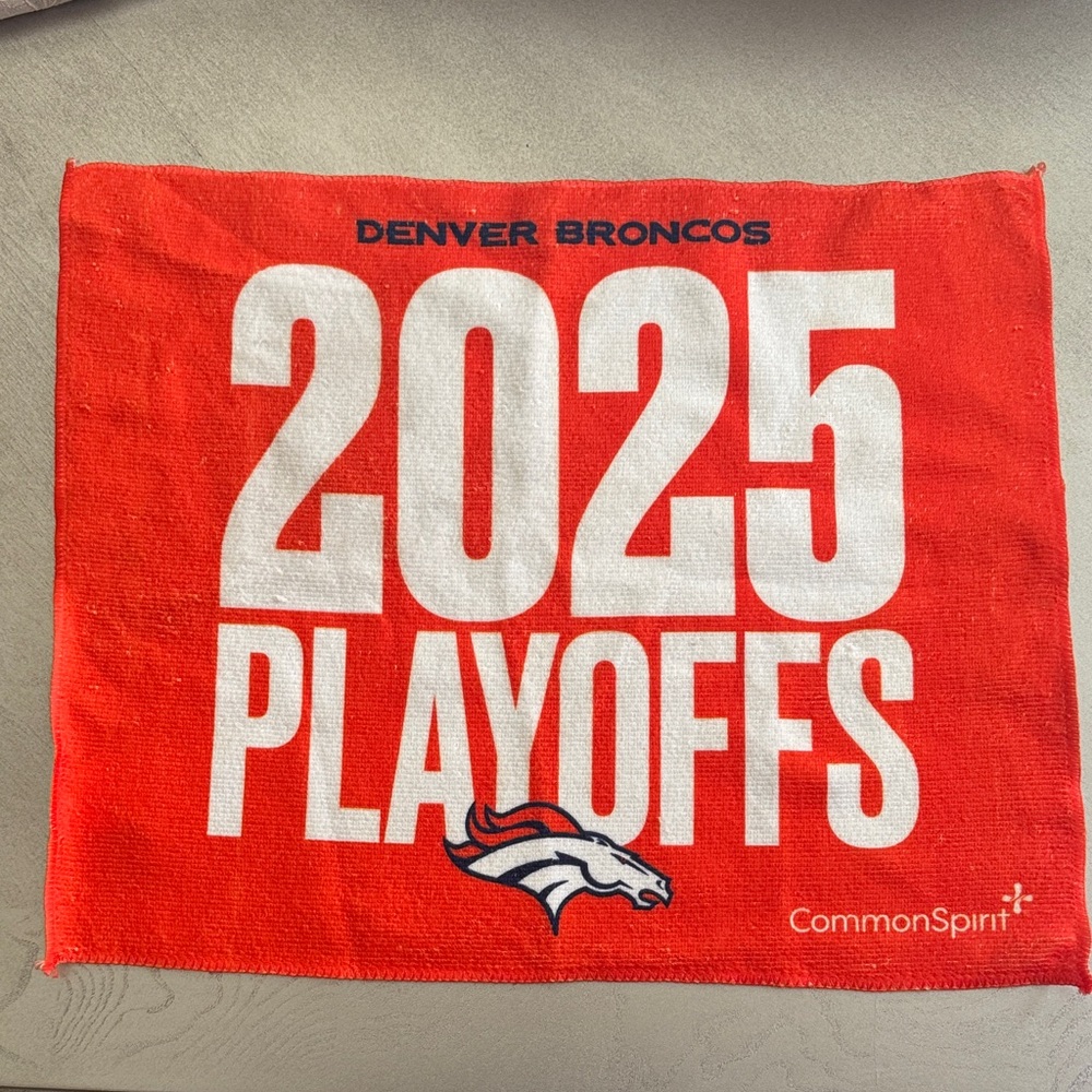 Denver Broncos 2025 Playoffs Red Towel